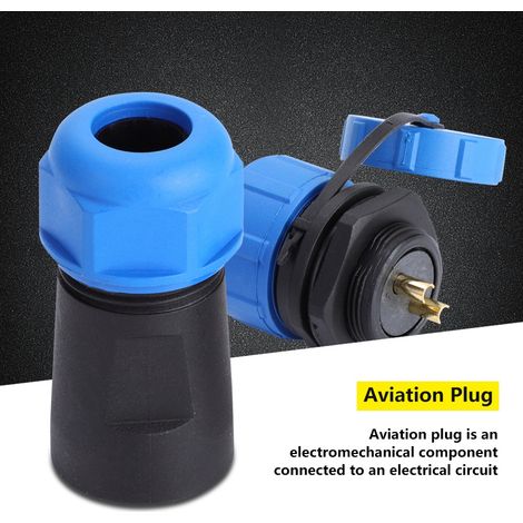Connecteur de prise aviation étanche en plastique IP68 SP21 à 2 broches (2 broches) (1/5)