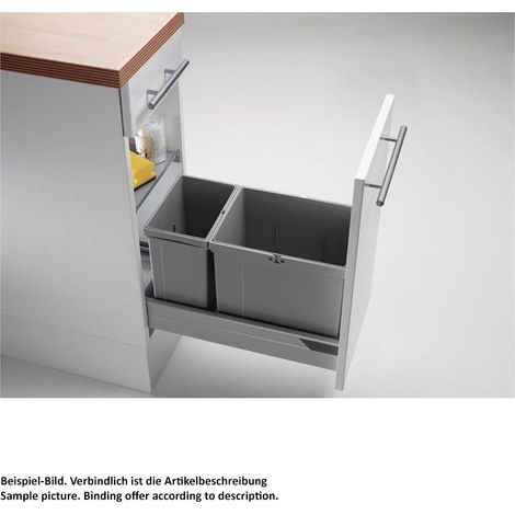 WESCO® Abfallsammler Pullboy Vario 335 S/300-2, alugrau (1/2)