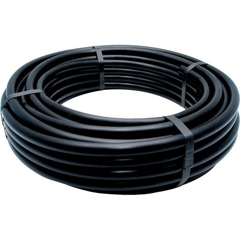 25 m Rolle schwarzes Tropfrohr 16 mm Blue Bird