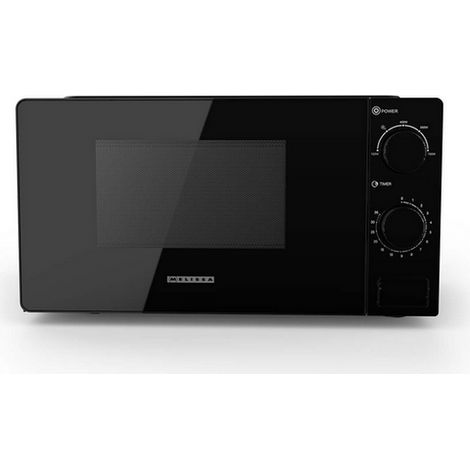 MELISSA Solo-Mikrowellenherd / 700 W / 20 L Fassungsvermögen / 5 Leistungsstufen / Abtauen / 35-Minuten-Timer / Schwarz