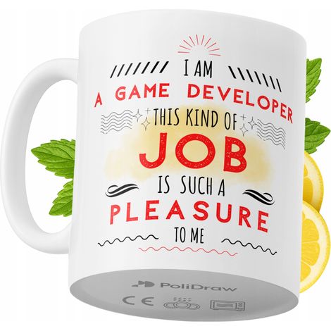 Lustige Kaffeetasse mit witzigem Textdesign für Spieleentwickler – ideal für Geburtstage, Namenstage und Feiertage. Hochwertige Tasse für besondere Anlässe im Homeoffice oder Büro. Farbe: Weiß, 330 ml