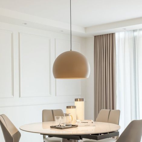 [GEBRAUCHT] B-Ware Lucande LED-Hängeleuchte Lythara braun 50 cm Aluminium Hängelampe Lampe Leuchte (1/2)