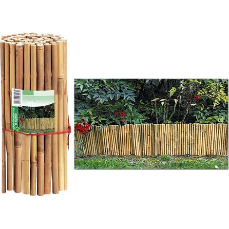 Multipack 3 pz bordo ornamentale giardino alto bamboo