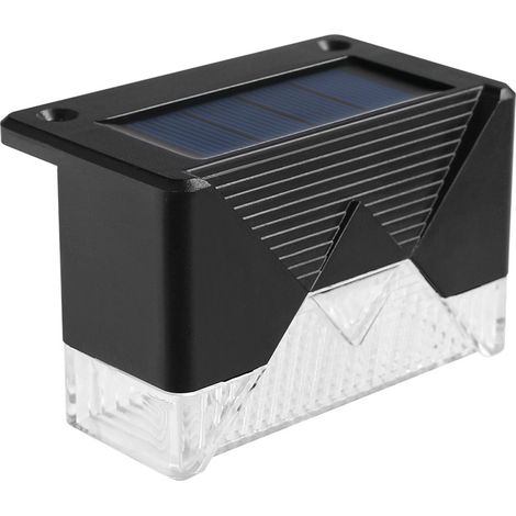2 Pack Solar Powered Wall Mountable lights, Waterproof LED Lights Outdoor Solar Disk Lights Decorative, Solar Garden Lights for Landscape Pathway Patio Yard Walkway Path Lawn Driveway Lighting (1/4)