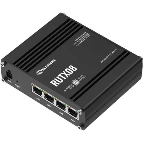 Teltonika RUTX08 router Gigabit Ethernet Acero inoxidable