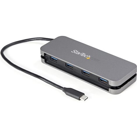 StarTech.com HB30CM4AB hub di interfaccia USB 3.2 Gen 1 (3.1 Gen 1) Type-C 5000 Mbit/s Nero, Grigio (1/4)