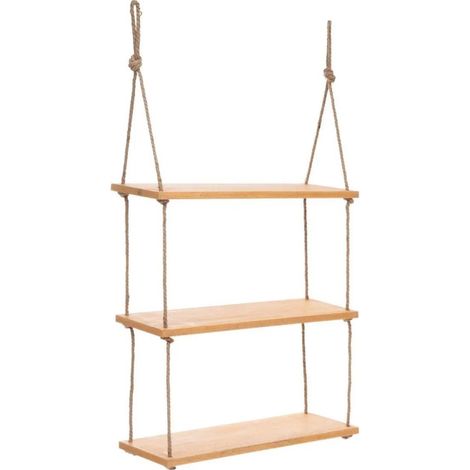 Étagère Murale 3 Niveaux "Lour" 104cm Beige (1/2)