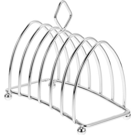 1 Grille à pain, Acier inoxydable, Design robuste et stable, Support de refroidissement, Pour toast muffins bagels, Usage cuisine fête