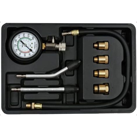 Yato YT-73022 manómetro negro para medición de presión de motor (1/5)