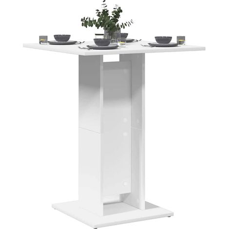 Bistrotisch Weiß 60x60x75 cm Holzwerkstoff