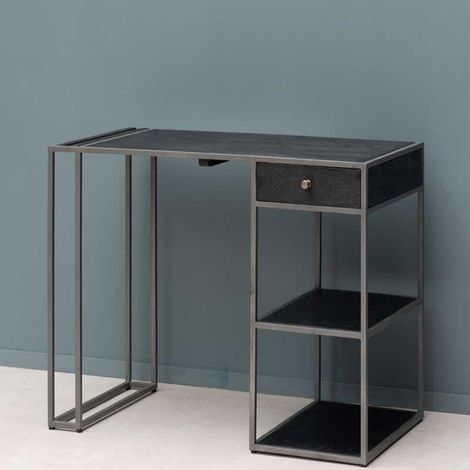 Bureau Stratford 1 tiroir manguier 93x50x76cm (1/4)