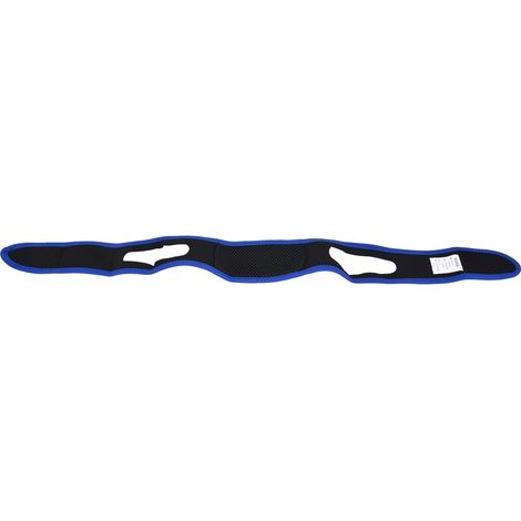 Verstellbarer Anti-Schnarch-Gürtel mit atmungsaktivem Nylon-Kinnriemen für Damen und Herren – Blau und Schwarz (1/5)