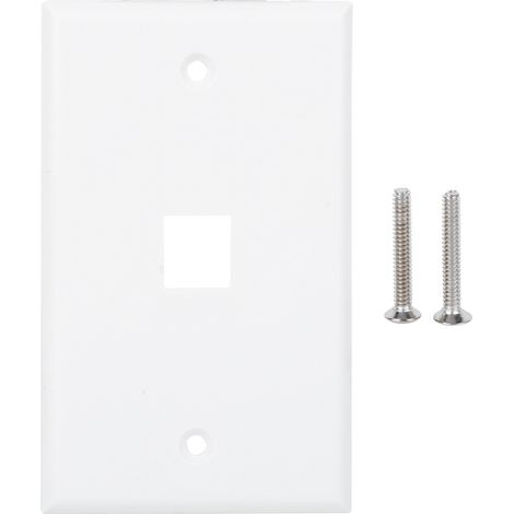 Panneau de 5 prises réseau 120 broches, type américain, simple, à plaque murale plate RJ45 (1/5)