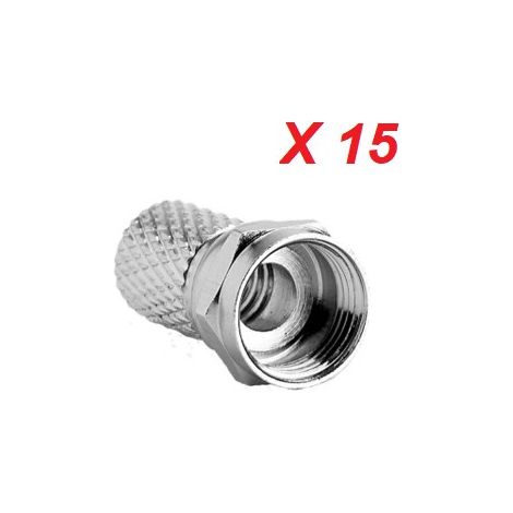 Connecteur fiche F mâle à visser pour câble antenne 17VATC et 17PATC (lot de 15) TELEFUNKEN (1/3)