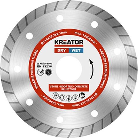 Disco diamantato turbo 115mm continuo krt083100 kreator
