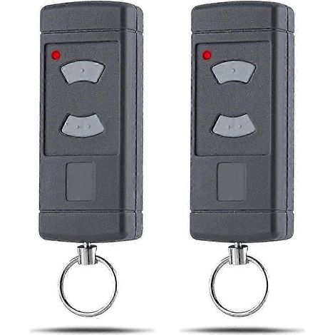Lot de 2 émetteurs manuels pour porte de garage compatibles avec les télécommandes HSE2-40, HS4-40, HSM4-40 et 40,685 MHz. (1/5)