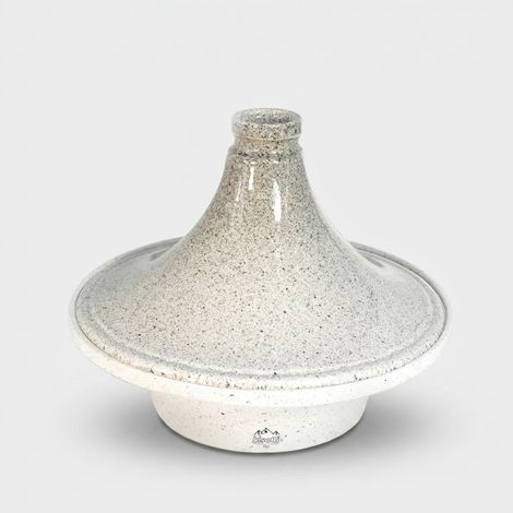 Marokkanischer Tajine-Topf antihaftbeschichtet 26cm Bisetti Stonewhite (1/4)