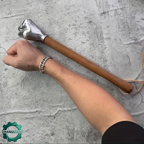Manuzen Marteau Inoxydable Tête Durable Manche Bois Résistant À La Rouille Extérieur (1/3)