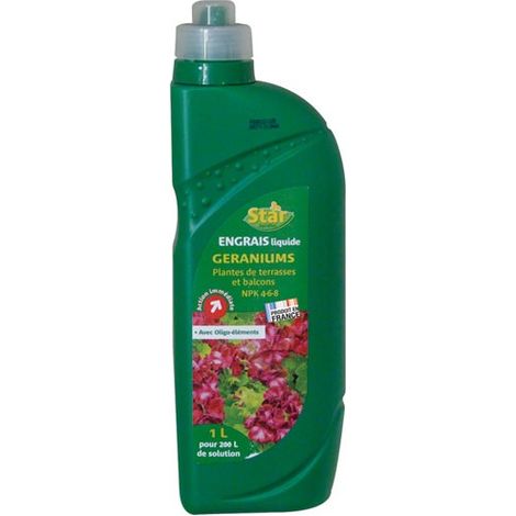 Engrais Géraniums 1l Npk /nc - Star Jardin