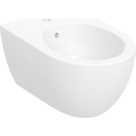Geberit Acanto bidet mural, forme fermée, pour robinetterie