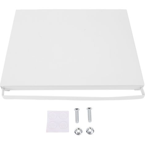 Plateau en acier au carbone pour cafetière, support de table mobile pour tasses blanches. (1/5)