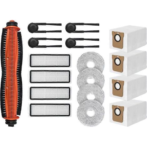 Pièces de rechange pour Xiaomi Mijia M40S OV31CN : brosse principale, brosses latérales, filtres HEPA, lingettes de nettoyage, sacs à poussière (1/5)