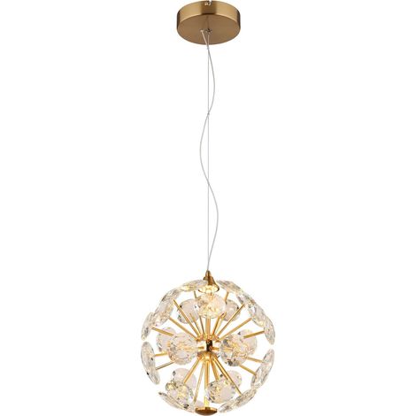 Globo - lámpara colgante - VIRINA - dorado - vidrio - Ø 28cm - (1/5)
