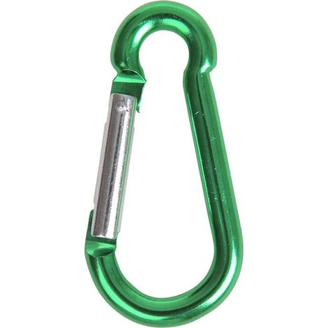 Mousqueton pompier aluminium 8x80mm, 350 daN (1/2)