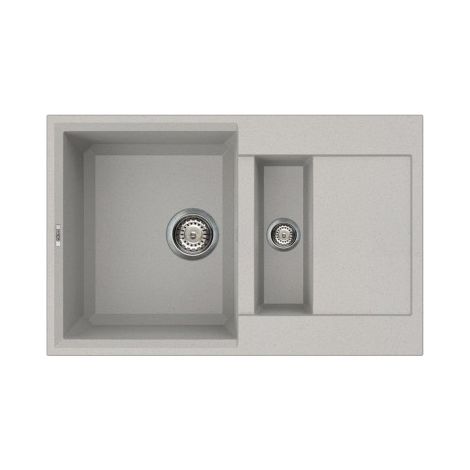 Lavello Elleci da incasso Easy 325 Metaltek 79 Aluminium LMY32579 (1/3)