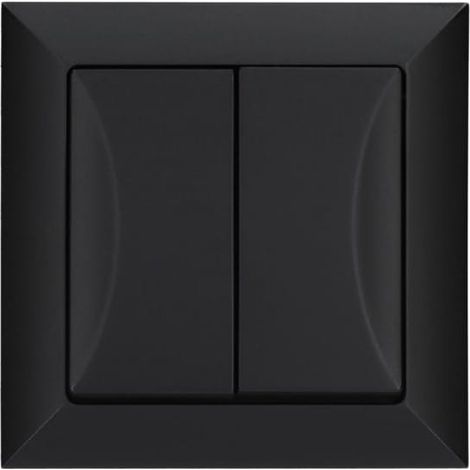 Interruttore per tapparella a incasso, colore nero Pola, 33139