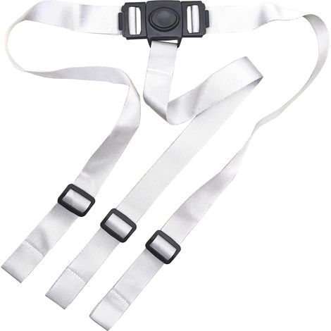 Ceinture de sécurité pour bébé, harnais de sécurité enfant 3 points, ceinture de sécurité pour chaise haute IKEA Antilop (gris) (1/5)