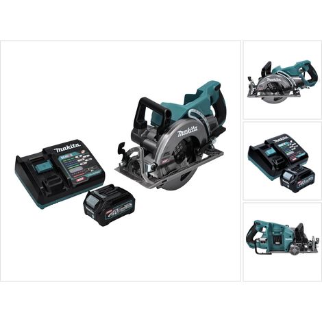 Makita RS 001 GD1 Sega circolare a batteria 40 V max. 185 mm Brushless + 1x batteria 2,5 Ah + caricabatteria