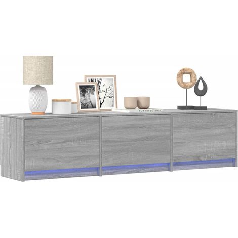 Maison Exclusive - TV-Schränk mit LED Graues Sonoma 165 x 34 x 40
