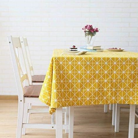 Nappes rectangulaires en coton et lin, lavables, style minimaliste, pour la cuisine (51,18'', 70,86'') (1/3)