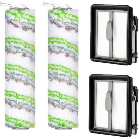 Accessoires pour Bissell CrossWave X7 Pet Pro 2955N, 3479N Multi-Surface All in One Aspirateur Eau et poussière, 2 filtres de Rechange et 2 Rouleaux de Brosse pour Animaux domestiques (1/5)