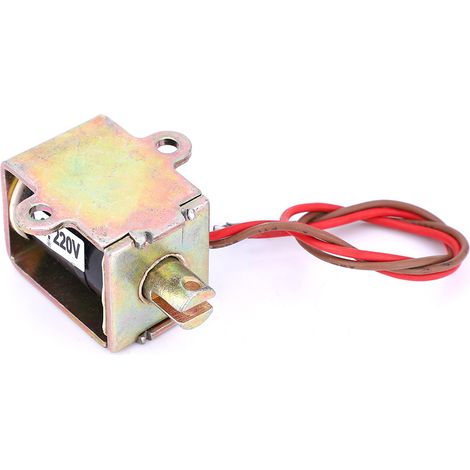Actionneur push-pull, électroaimant à bobine tout cuivre pour l'automatisation industrielle, 4,9 N, course de 10 mm, 220 V CA (1/5)