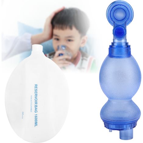 Réanimateur portatif, manuel d'auto-assistance simple, appareil à oxygène, trousse de premiers secours pour nouveau-né, InfantBlue (1/5)