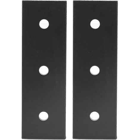 Plaque de connexion en alliage d'aluminium à 3 trous, support de réparation plat pour meubles 3030 (1/4)