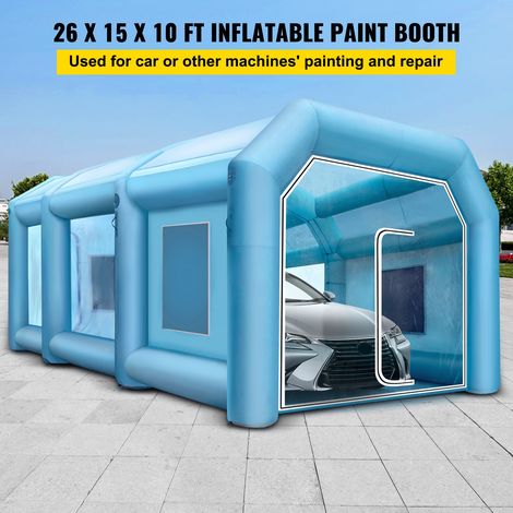 Cabine de Peinture Gonflable 8 x 4,5 x 3 m, Tente de Peinture pour Voiture en Tissu Oxford 210D, Station de Travail pour Pose de Pe… (1/5)