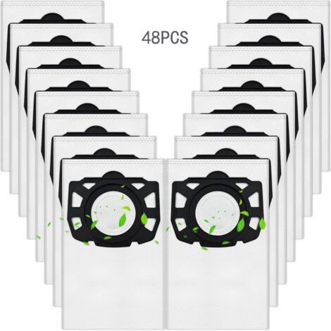 Sac Aspirateur Kärcher, Compatibles avec WD4, WD5, WD6, WD5P, WD6P, MV 4, MV 5, MV 6 Filtration Haute Efficacité, Étanchéité Anti-Poussière, Compatible avec Kärcher 2.863-006.0 (48) (1/5)