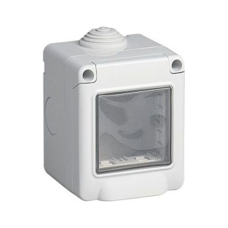 Mapam scatola portafrutti da parete Idrobox 2 moduli IP55 compatibile Bticino Living Light 24502 - ART-A8202-BI