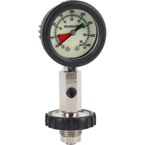 Manomètre de plongée sous-marine lumineux haute précision multifonctionnel portable pour bouteille d'oxygène (1/5)