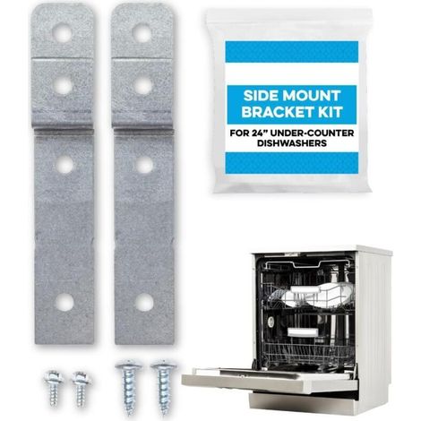 Kit de montage latéral pour lave-vaisselle – Comparé à DWBRACKIT1 – Compatible Electrolux et Frigid Air – 2 supports et 4 vis inclus (1/5)