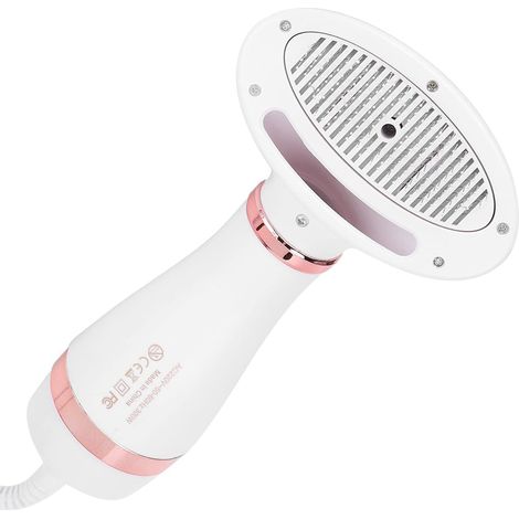 in 1 Dog Hair Dryer and Brush, Portable Pet Hair Dryer with Blow Dryer and Brush Function for Drying and Combing Pet Hair(Gold)