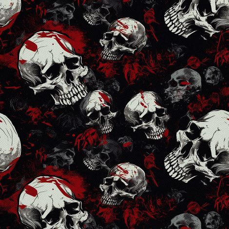 Tela Oxford decorativa para exteriores - Motivo de calavera I DX4506 (1/5)
