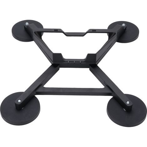 Supporto per antenna auto mini con ventosa, portatile e regolabile - Montaggio sopra il finestrino, antenna in lega di alluminio nera (1/4)