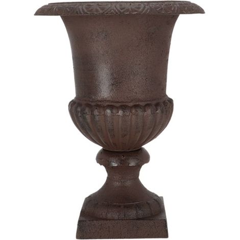Esschert Design – Vase Médicis haut 80cm en résine – Finition patinée – Décoration intérieure et extérieure – Élégance classique pour jardin