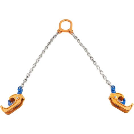 Pince Leve Fut, lève-tambour à chaîne à 2 crochets, 0,5 T Capacité de levage Lève-tambour à chaîne, outil de chaînes de levage de tambour industriel robuste, pour grues (1/5)