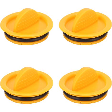4 pièces couvercle filtre valve dentaire jaune, capuchon de filtre à aspiration puissante pour chaise dentaire, accessoire de remplacement (1/5)