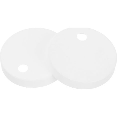 Caches-boulons Blancs en Plastique pour Toilettes, Couvercles Décoratifs de Fixation Faciles à Installer, Accessoires Esthétiques pour Abattant Wc (1/5)